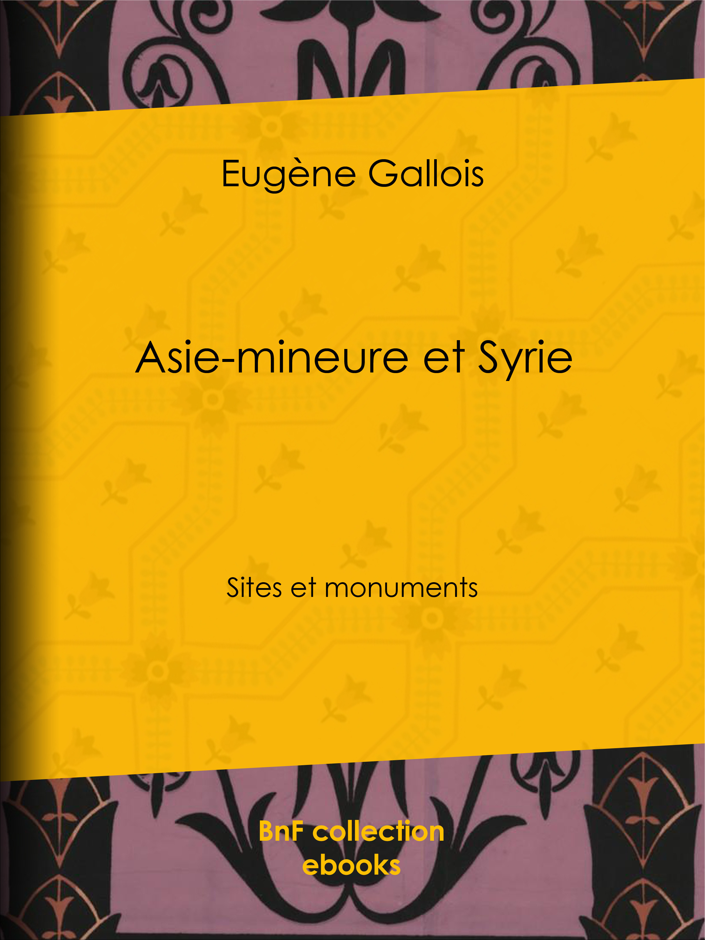Couverture ebook de Asie-Mineure et Syrie, de Eugène Gallois