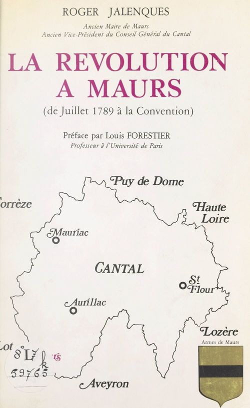 Couverture ebook de La Révolution à Maurs, de Roger Jalenques