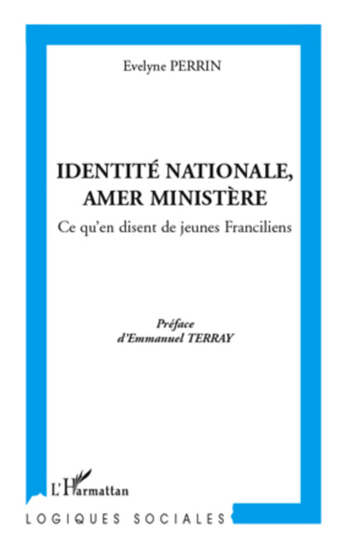 ebook cover of Identité nationale, amer Ministère, by Evelyne Perrin