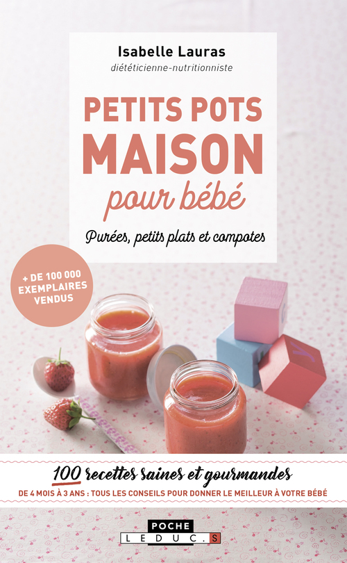 Couverture ebook de Petits pots maison pour bébé , de Isabelle Lauras