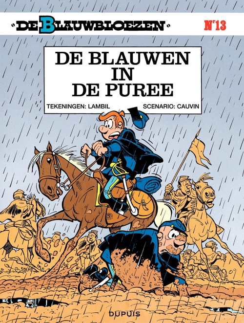 ebook cover of De blauwen in de puree, by Raoul Cauvin, Willy Lambil