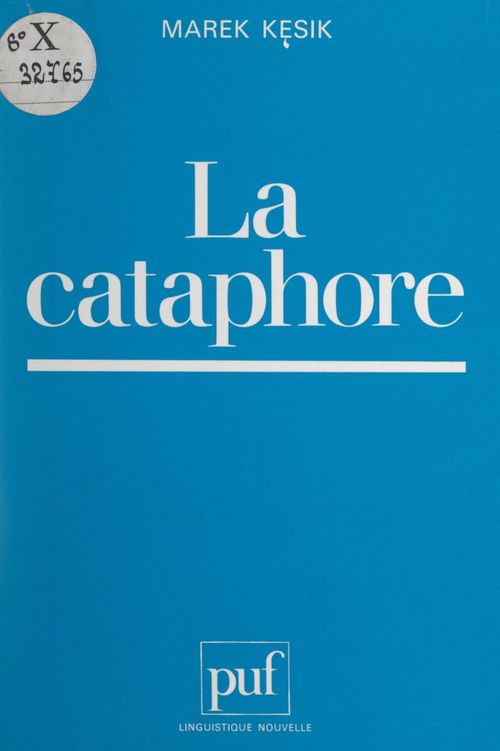 Couverture ebook de La cataphore, de Marek Kesik