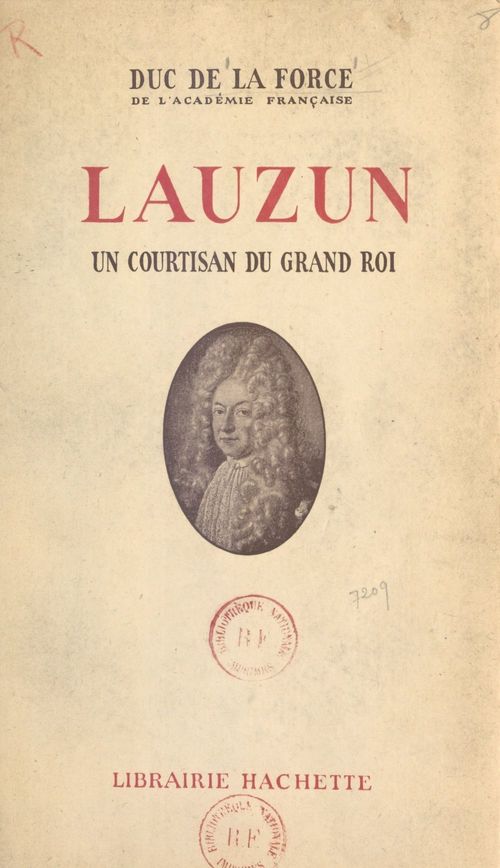 ebook cover of Lauzun, by Auguste De La Force