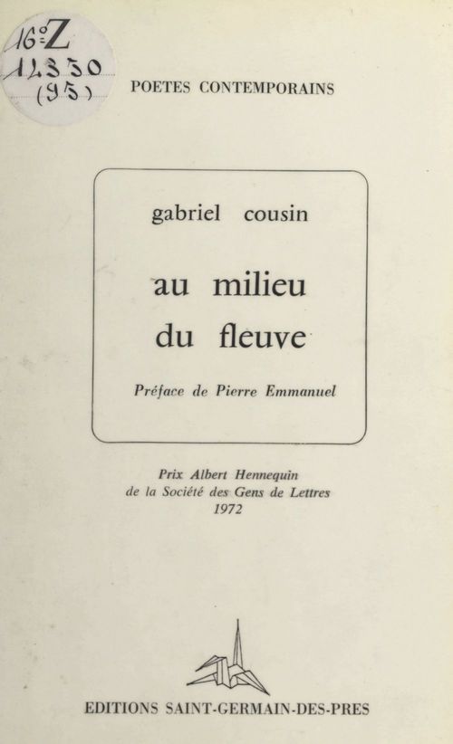ebook cover of Au milieu du fleuve, by Gabriel Cousin