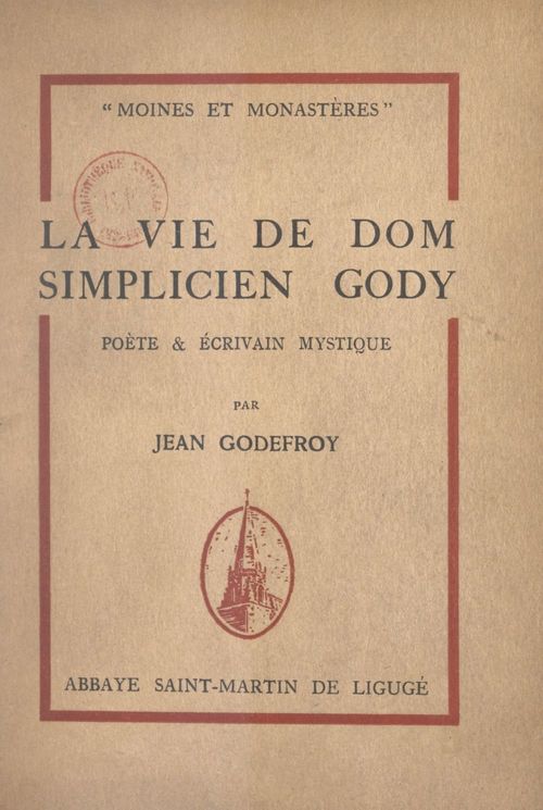 ebook cover of La vie de Dom Simplicien Gody, by Jean Godefroy