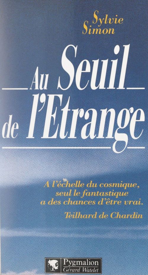 Couverture ebook de Au seuil de l'étrange, de Sylvie Simon