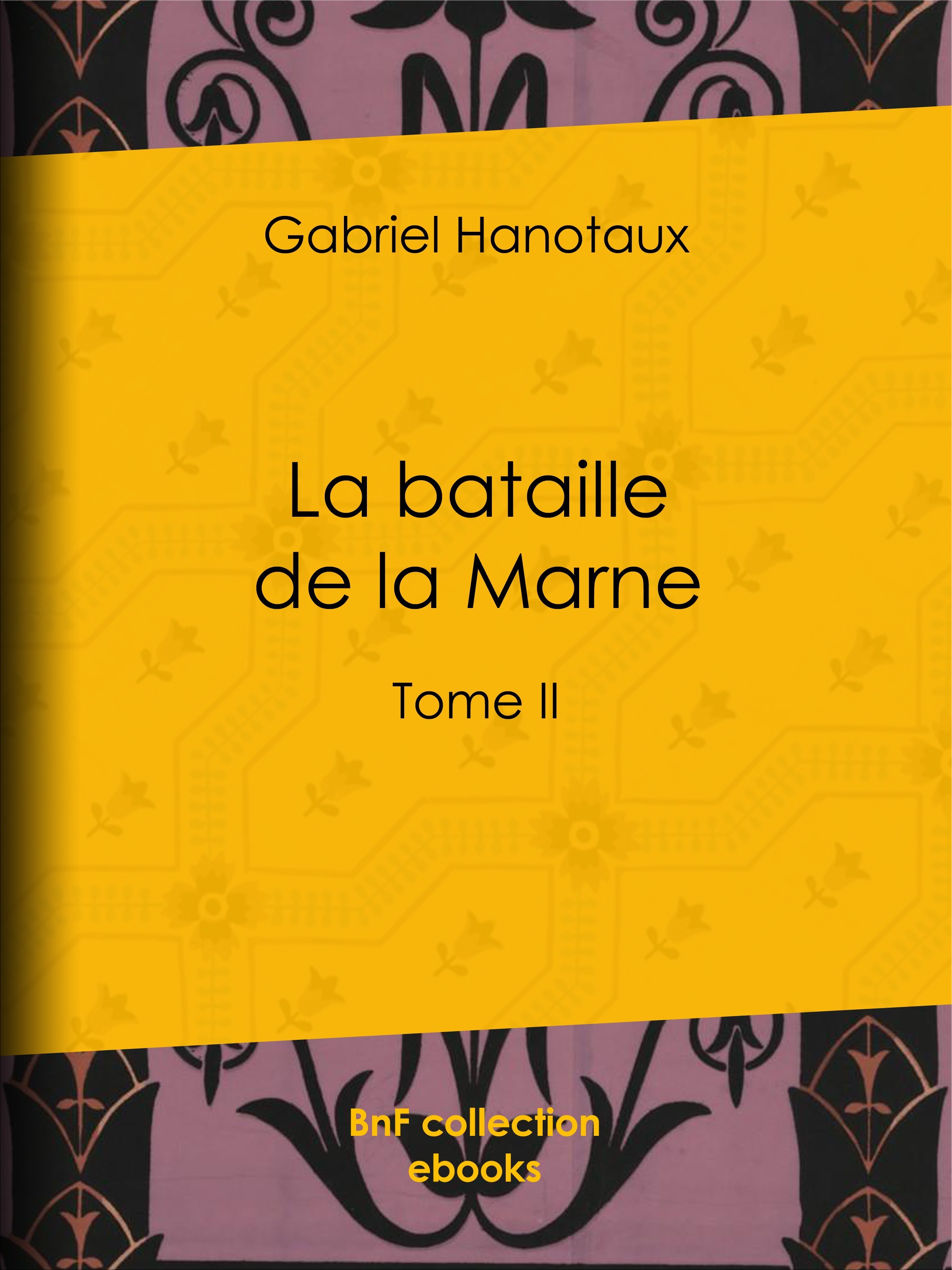 ebook cover of La bataille de la Marne, by Gabriel Hanotaux