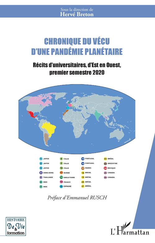 Couverture ebook de Chronique du vécu d'une pandémie planétaire, de Hervé Breton