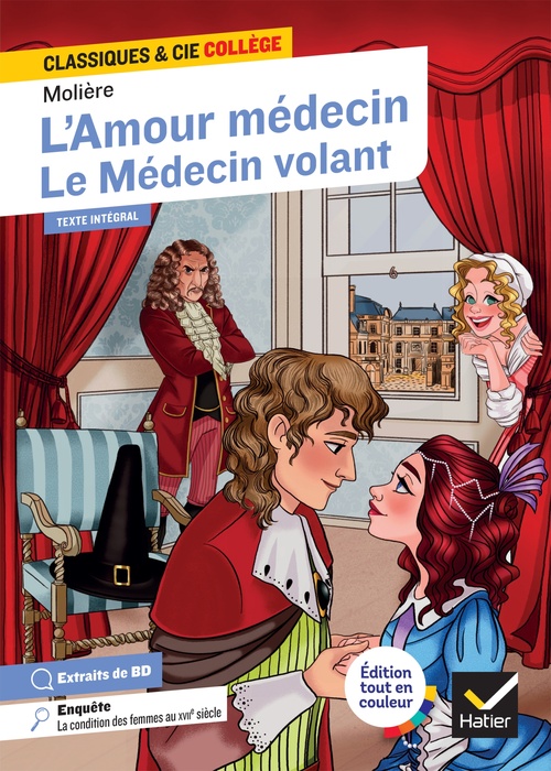 ebook cover of L'Amour médecin, Le Médecin volant, by Jean-Baptiste Molière (Poquelin dit), Laurence Mokrani
