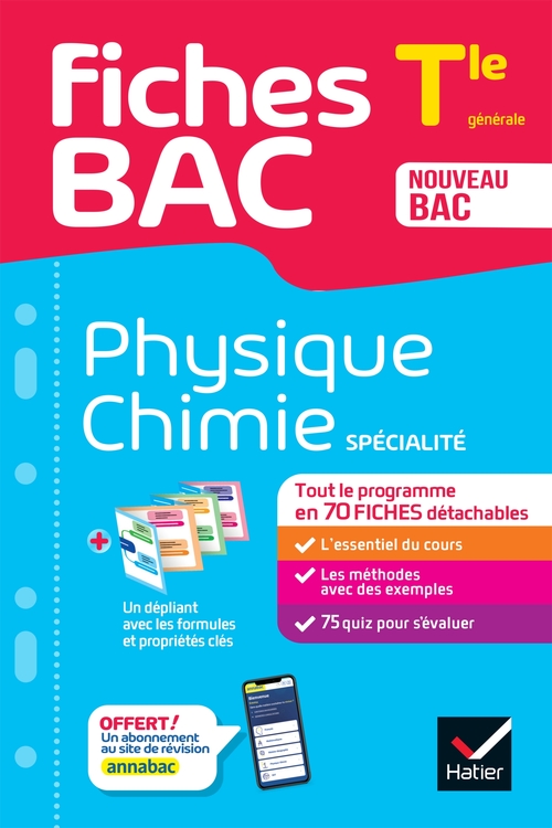 ebook cover of Fiches bac - Physique-Chimie Tle (spécialité) - Bac 2027, by Nathalie Benguigui, Patrice Brossard, Joël Carrasco, Gaëlle Cormerais, Eric Langlois, Jacques Royer