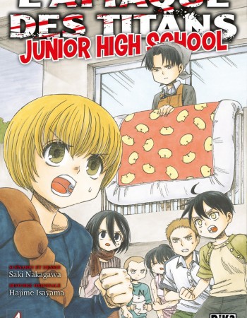 ebook cover of L'Attaque des Titans - Junior High School T04, by Hajime Isayama, Saki Nakagawa