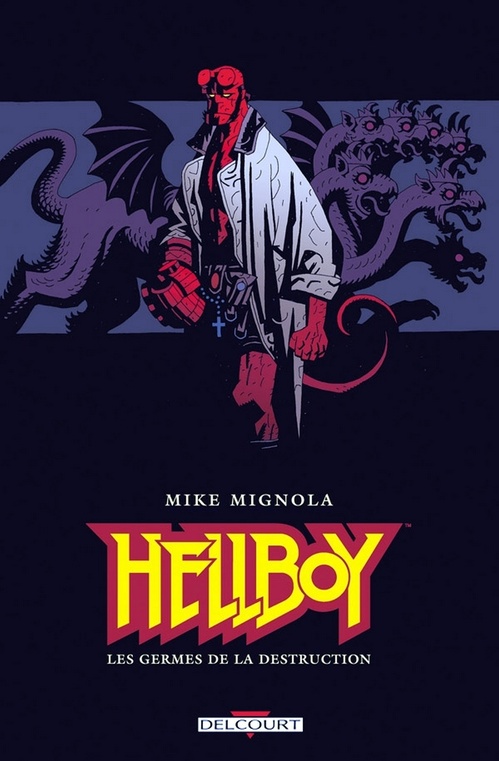Couverture ebook de Hellboy T01 - Les germes de la destruction, de Collectif, Mike Mignola