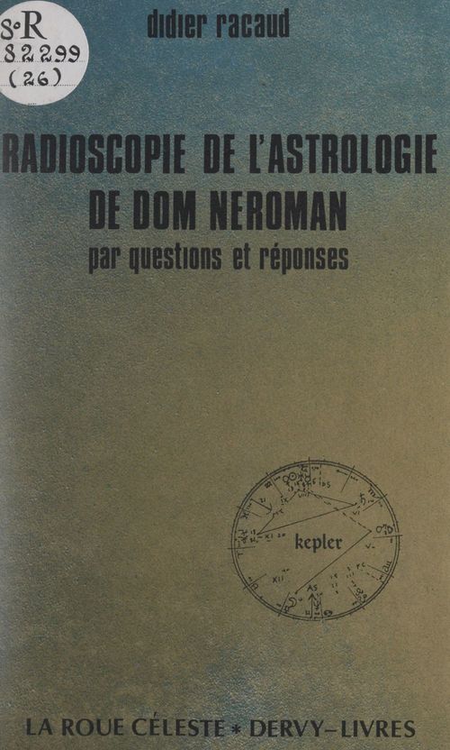 Couverture ebook de Radioscopie de l'astrologie de Dom Néroman, de Didier Racaud