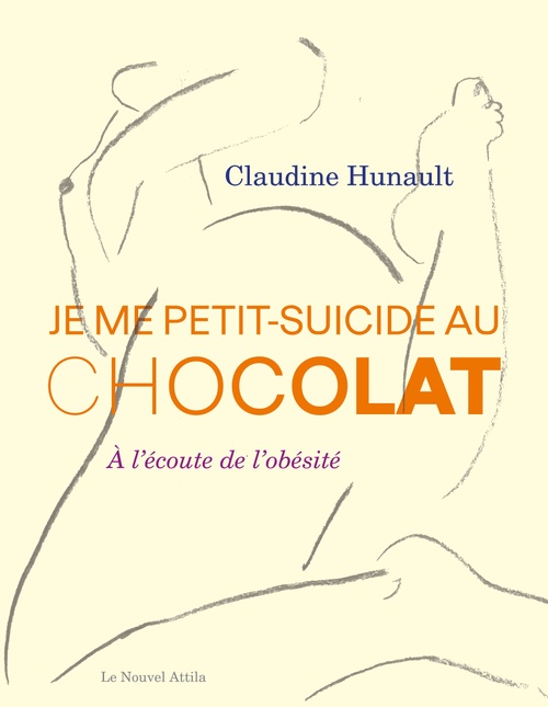 Couverture ebook de Je me petit-suicide au chocolat, de Claudine Hunault