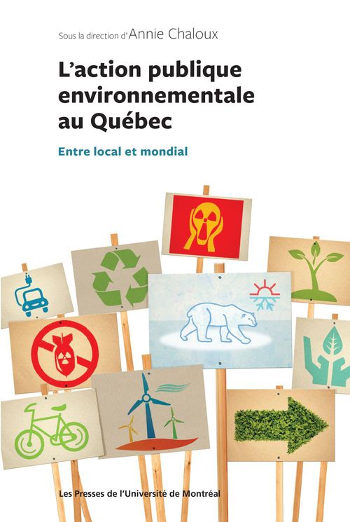 Couverture ebook de L'action publique environnementale au Québec, de Collectif, Annie Chaloux