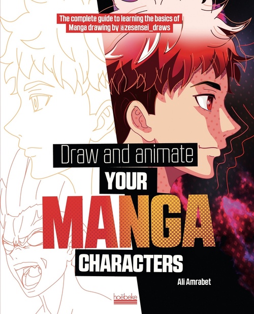 Couverture ebook de Draw and animate your manga characters, de Ali Amrabet