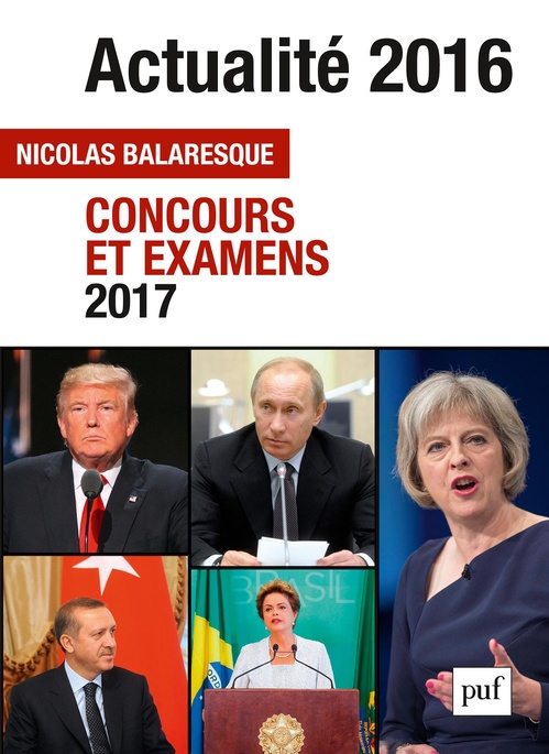 Couverture ebook de Actualité 2016 - Concours et examens 2017, de Nicolas Balaresque