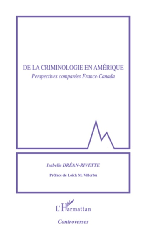 ebook cover of De la criminologie en Amérique, by Isabelle Drean-Rivette