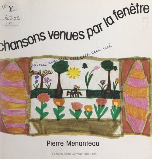 Couverture ebook de Chansons venues par la fenêtre, de Pierre Menanteau