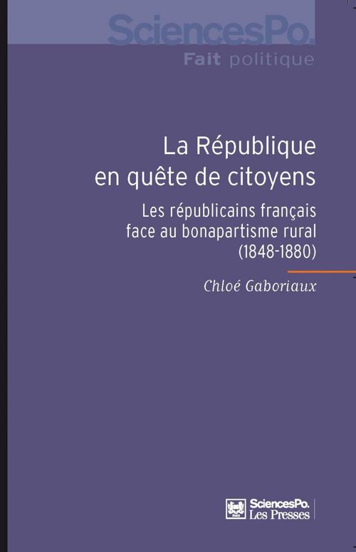Couverture ebook de La République en quête de citoyens, de Chloé Gaboriaux