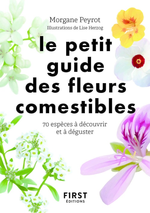 ebook cover of Petit guide des fleurs comestibles, by Morgane Peyrot