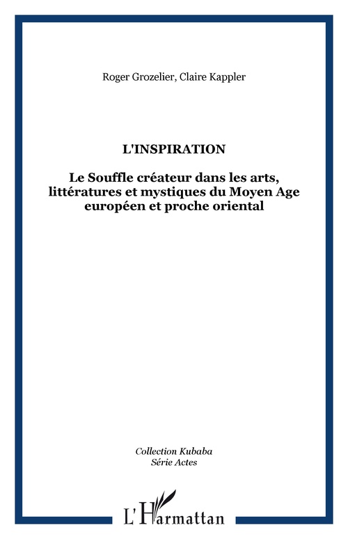 ebook cover of L'inspiration, by Roger Grozelier, Claire Kappler