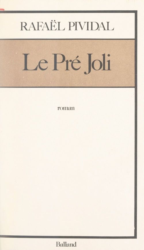 Couverture ebook de Le pré joli, de Rafael Pividal