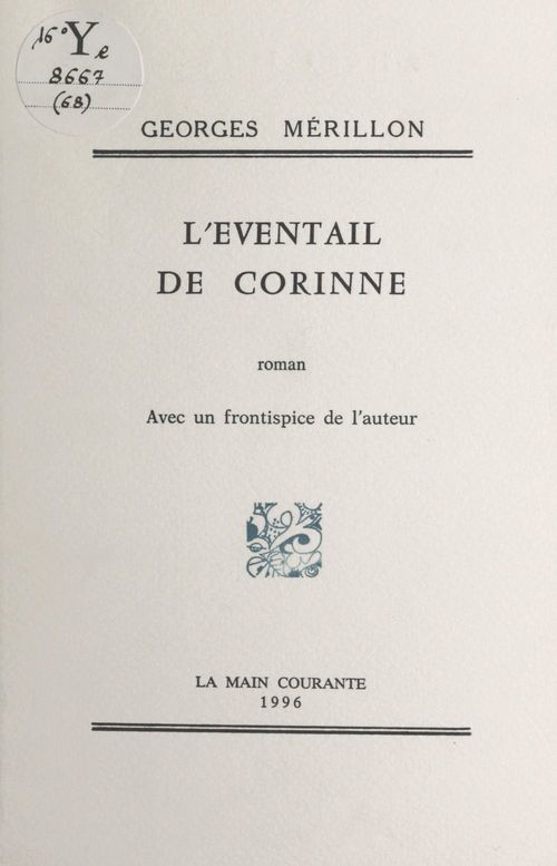 ebook cover of L'éventail de Corinne, by Georges Merillon