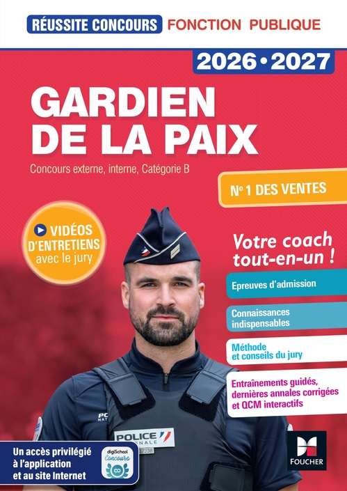 ebook cover of Réussite Concours - Gardien de la paix - 2026-2027- Préparation complète, by Valérie Béal, Michaël Mulero, Edouard Malis