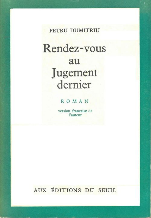 Couverture ebook de Rendez-vous au jugement dernier, de Dumitriu Petru
