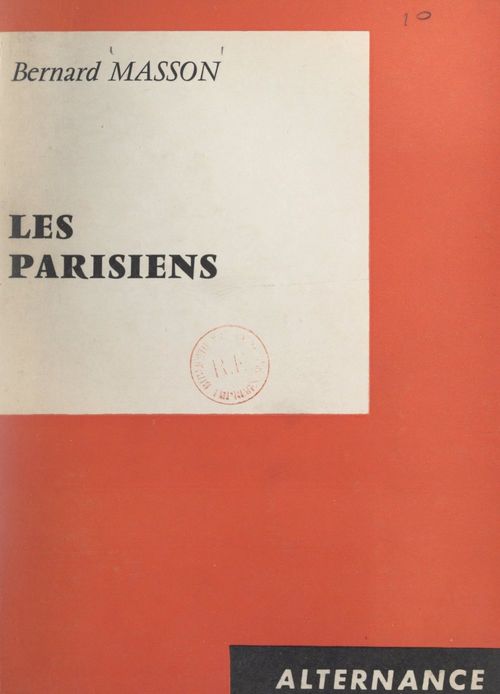 Couverture ebook de Les Parisiens, de Bernard Masson