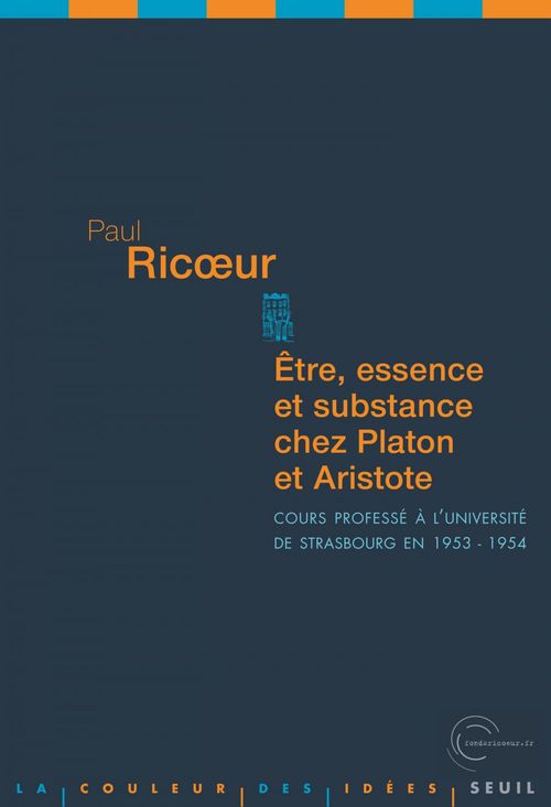 Couverture ebook de Etre, Essence et Substance chez Platon et Aristote. Cours professé à l'université de Strasbourg en 1, de Paul Ricoeur