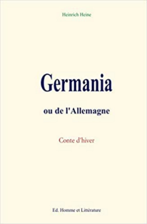 Couverture ebook de Germania ou de l'Allemagne, de Heinrich Heine