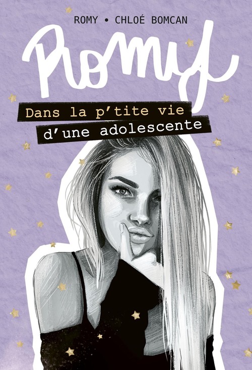 Couverture ebook de Romy - Dans la p'tite vie d'une adolescente - Tome 1, de Chloe Bomcan, Romy