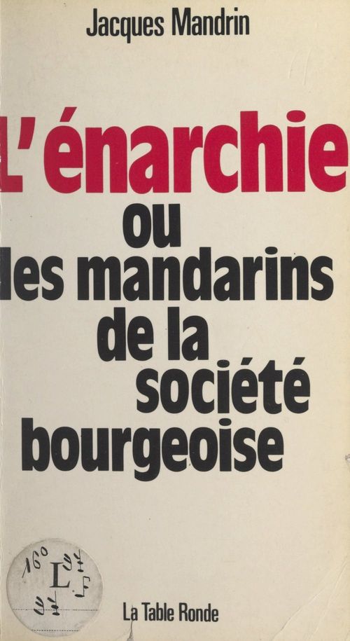 Couverture ebook de L'énarchie, de Jacques Mandrin