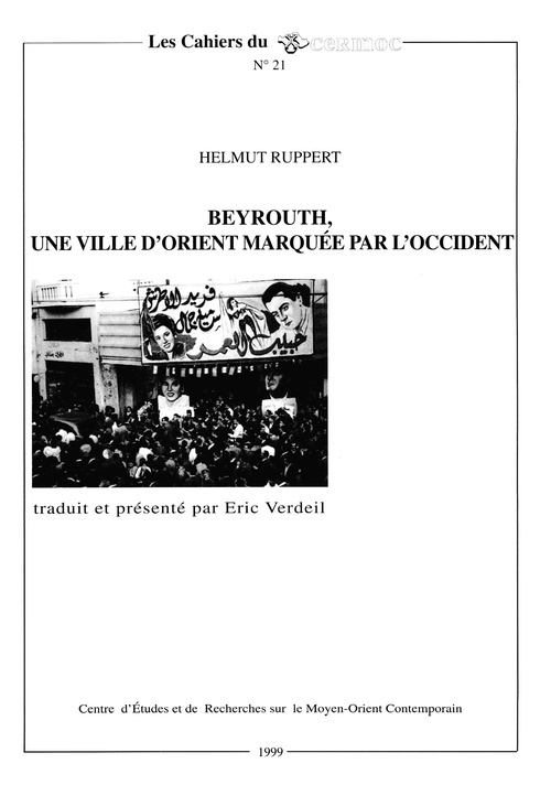 Couverture ebook de Beyrouth, une ville d´Orient marquée par l´Occident, de Helmut Ruppert