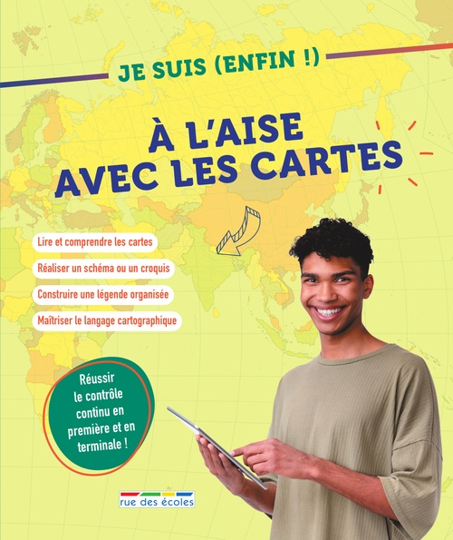 Couverture ebook de Je suis (enfin !) à l´aise avec les cartes - Réussir le contrôle continu !, de Collectif