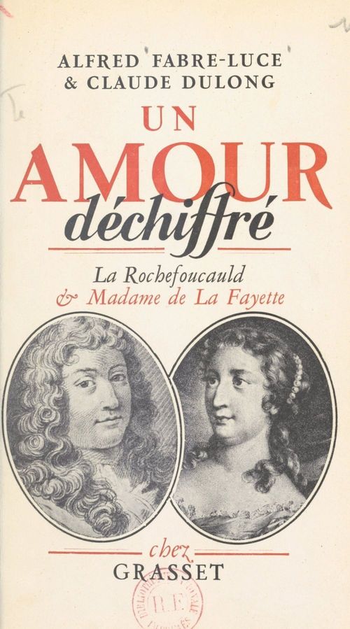 Couverture ebook de Un amour déchiffré, de Claude Dulong, Alfred Fabre-luce