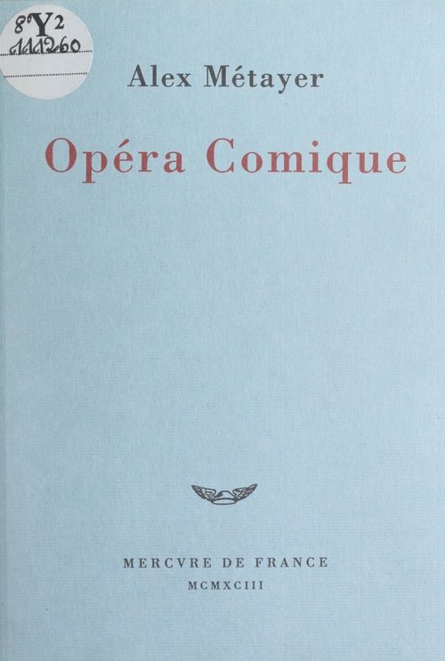 ebook cover of Opéra comique, by Alex Metayer
