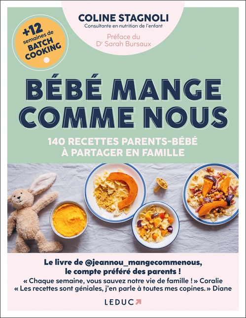 Couverture ebook de Bébé mange comme nous, de Coline Stagnoli
