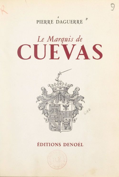 Couverture ebook de Le marquis de Cuevas, de Pierre Daguerre