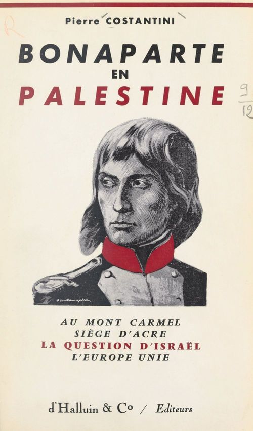 Couverture ebook de Bonaparte en Palestine, de Pierre Costantini