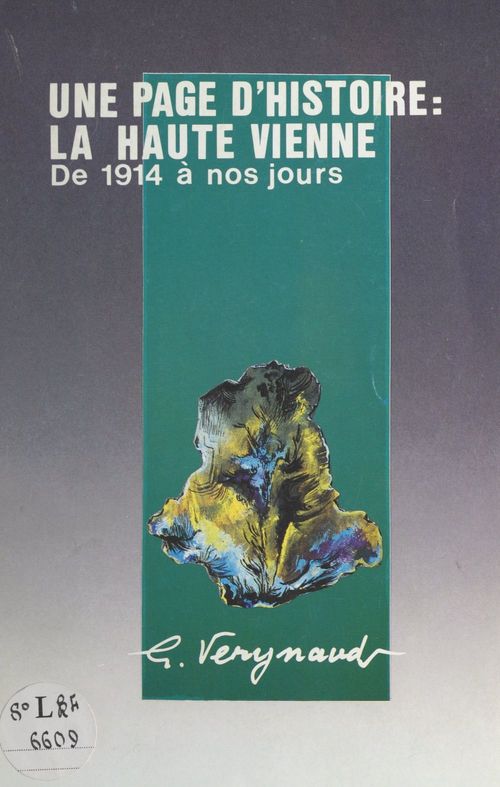 Couverture ebook de Une page d'histoire, la Haute-Vienne, de Georges Verynaud
