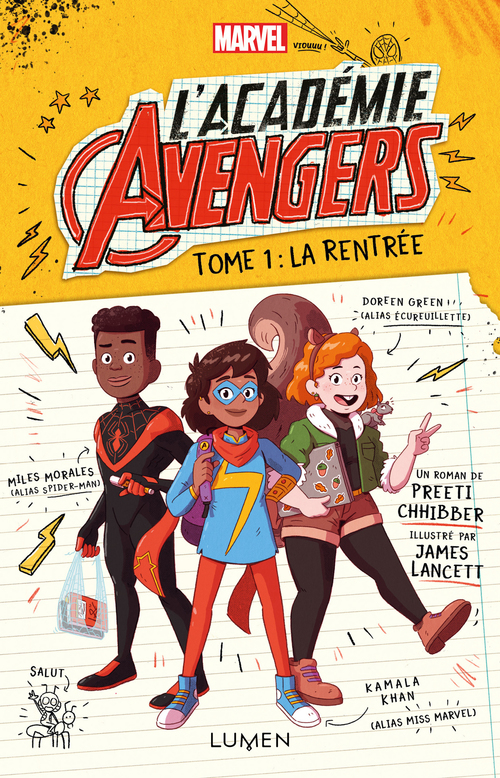 ebook cover of L'Académie Avengers - tome 1 La rentrée, by Preeti Chhibber