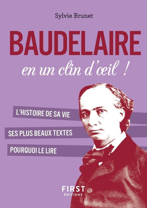 Couverture ebook de Petit livre de - Baudelaire en un clin d'oeil !, de Sylvie Brunet