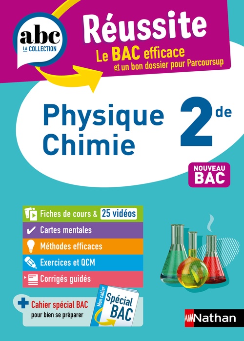 Couverture ebook de ABC Réussite physique chimie 2de, de Sylviane Laffitte