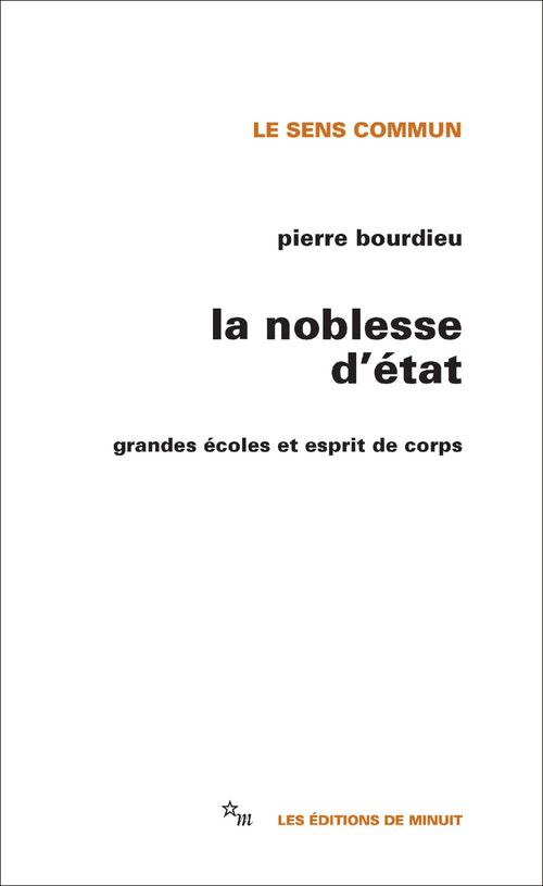 ebook cover of La Noblesse d'État, by Pierre Bourdieu