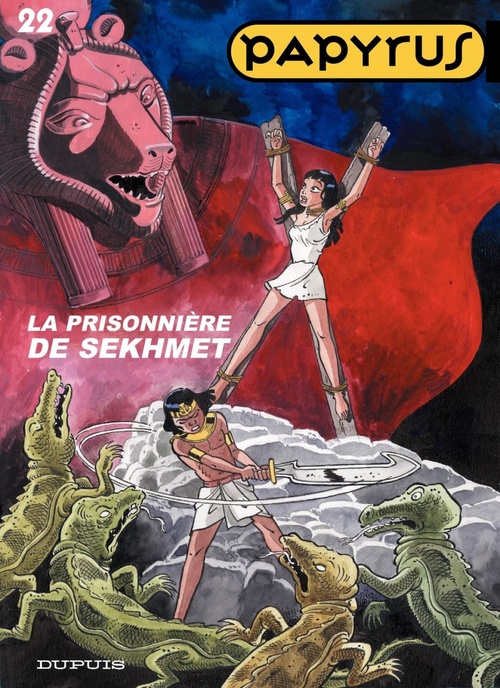 Couverture ebook de Papyrus - Tome 22 - La prisonnière de Sekhmet, de Lucien De gieter