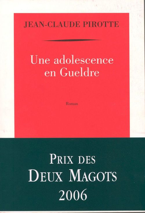 ebook cover of Une adolescence en Gueldre, by Jean-Claude Pirotte