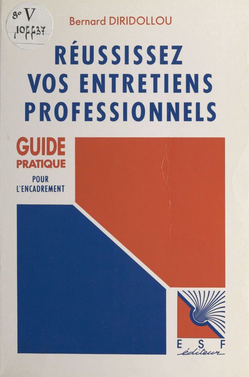 ebook cover of Réussissez vos entretiens professionnels, by Bernard Diridollou